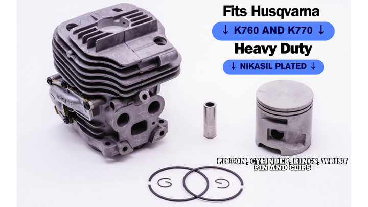 THE DUKE'S NIKASIL PISTON AND CYLINDER KIT FITS HUSQVARNA K760 II K770 51MM 581 47 61-01