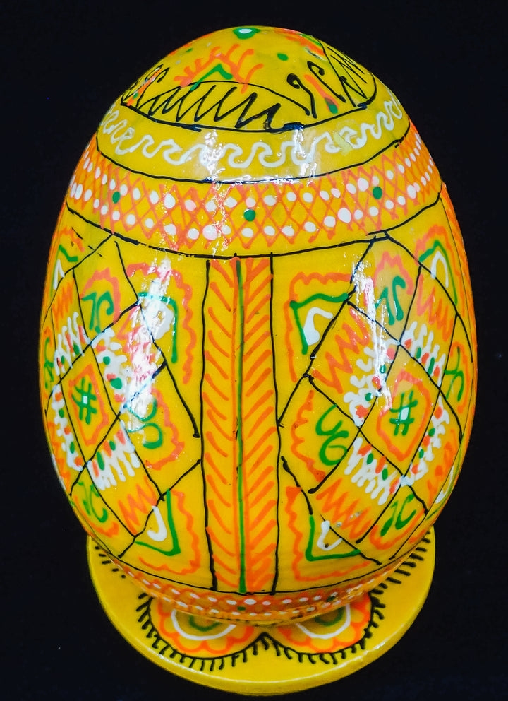 ONE LARGE UKRANIAN PYSANKY EASTER EGG ON A STAND MADE IN UKRAINE!
