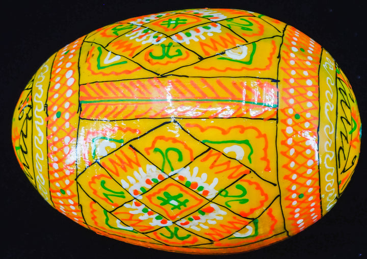 ONE LARGE UKRANIAN PYSANKY EASTER EGG ON A STAND MADE IN UKRAINE!