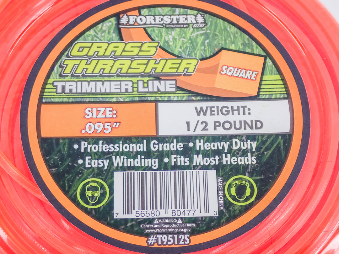 FORESTER GRASS THRASHER SQUARE TRIMMER LINE .095 1/2LB