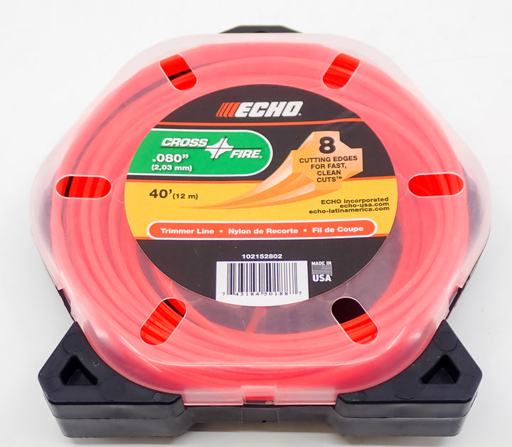 GENUINE ECHO CROSSFIRE TRIMMER LINE .080 40FT 102152802