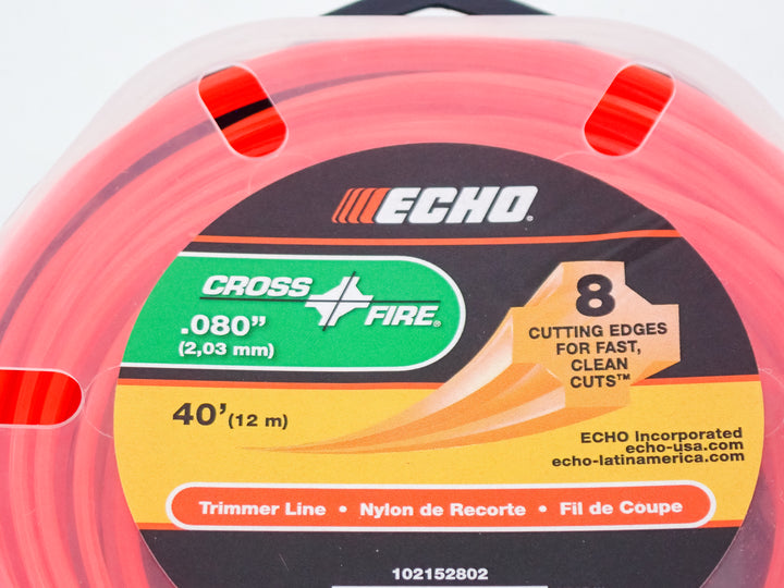 GENUINE ECHO CROSSFIRE TRIMMER LINE .080 40FT 102152802