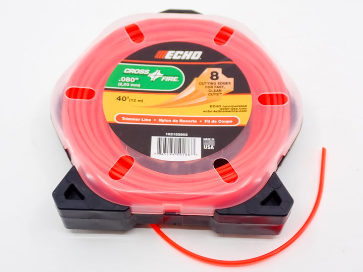 GENUINE ECHO CROSSFIRE TRIMMER LINE .080 40FT 102152802
