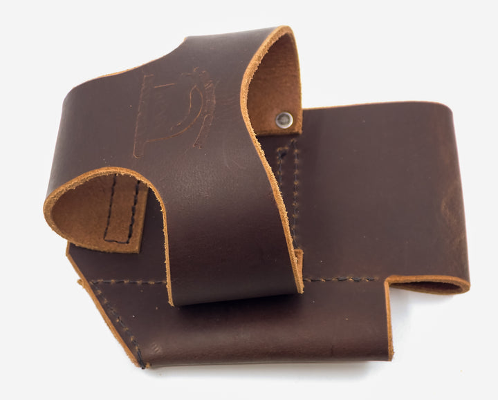 RUGGED HEAVY DUTY LEATHER TAPE MEASURE CARPENTERS PENCIL HOLSTER MADE IN USA