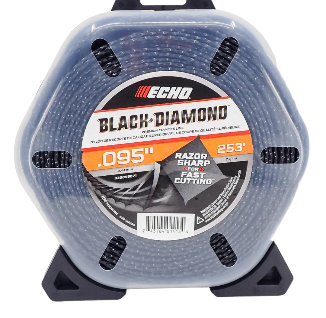 GENUINE ECHO BLACK DIAMOND TRIMMER LINE .095 1LB PKG 253 FEET