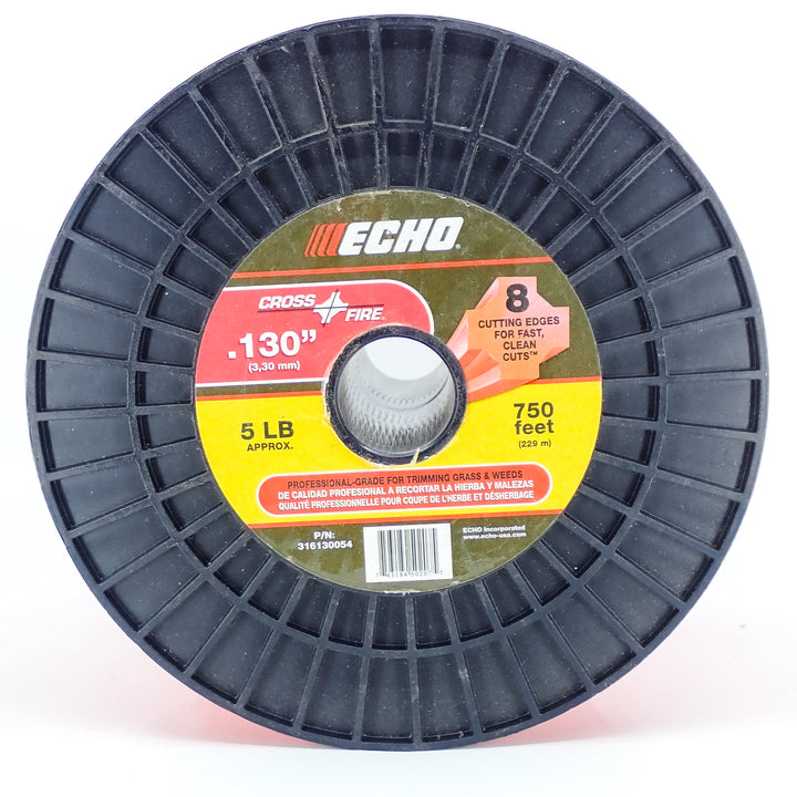 GENUINE ECHO CROSSFIRE TRIMMER LINE .130 5LB SPOOL  316130054