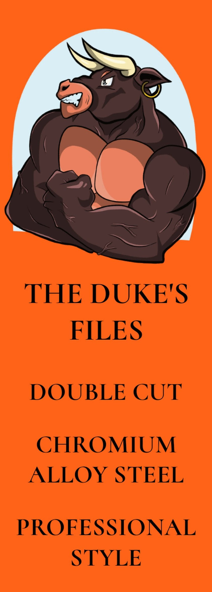 THE DUKE'S PROFESSIONAL DOUBLE CUT CHROMIUM ALLOY CHAINSAW AND AXE FILES
