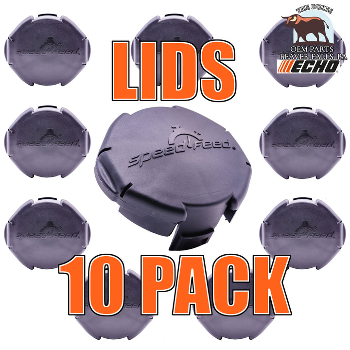 10- PACK GENUINE OEM ECHO SPEED FEED 400 HEAD LID CAP X472000070