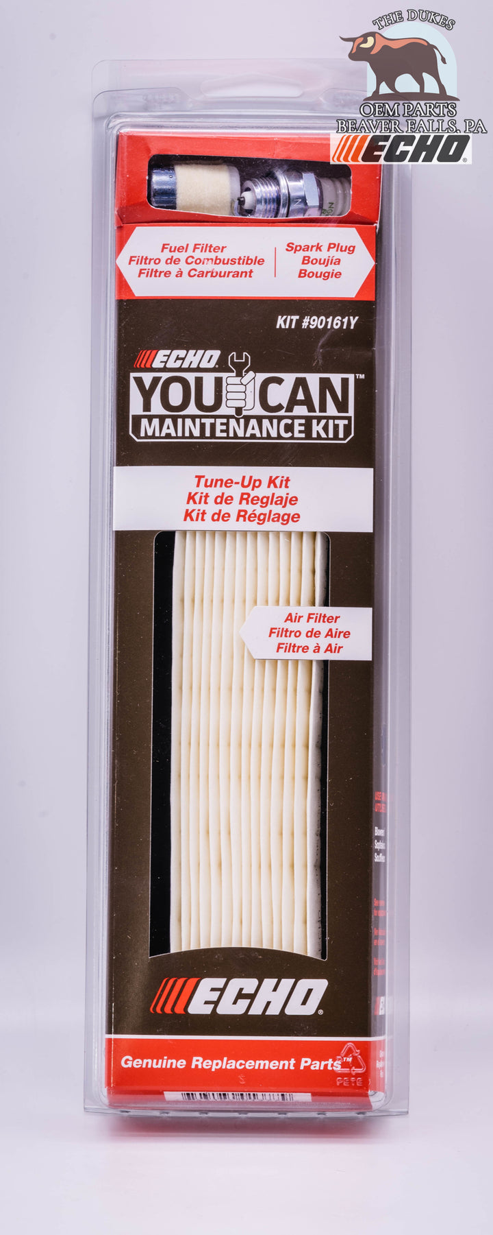 GENUINE ECHO AIR, FUEL FILTER AND SPARK PLUG TUNE UP KIT FITS PB-750, PB-755 + MORE 90161Y