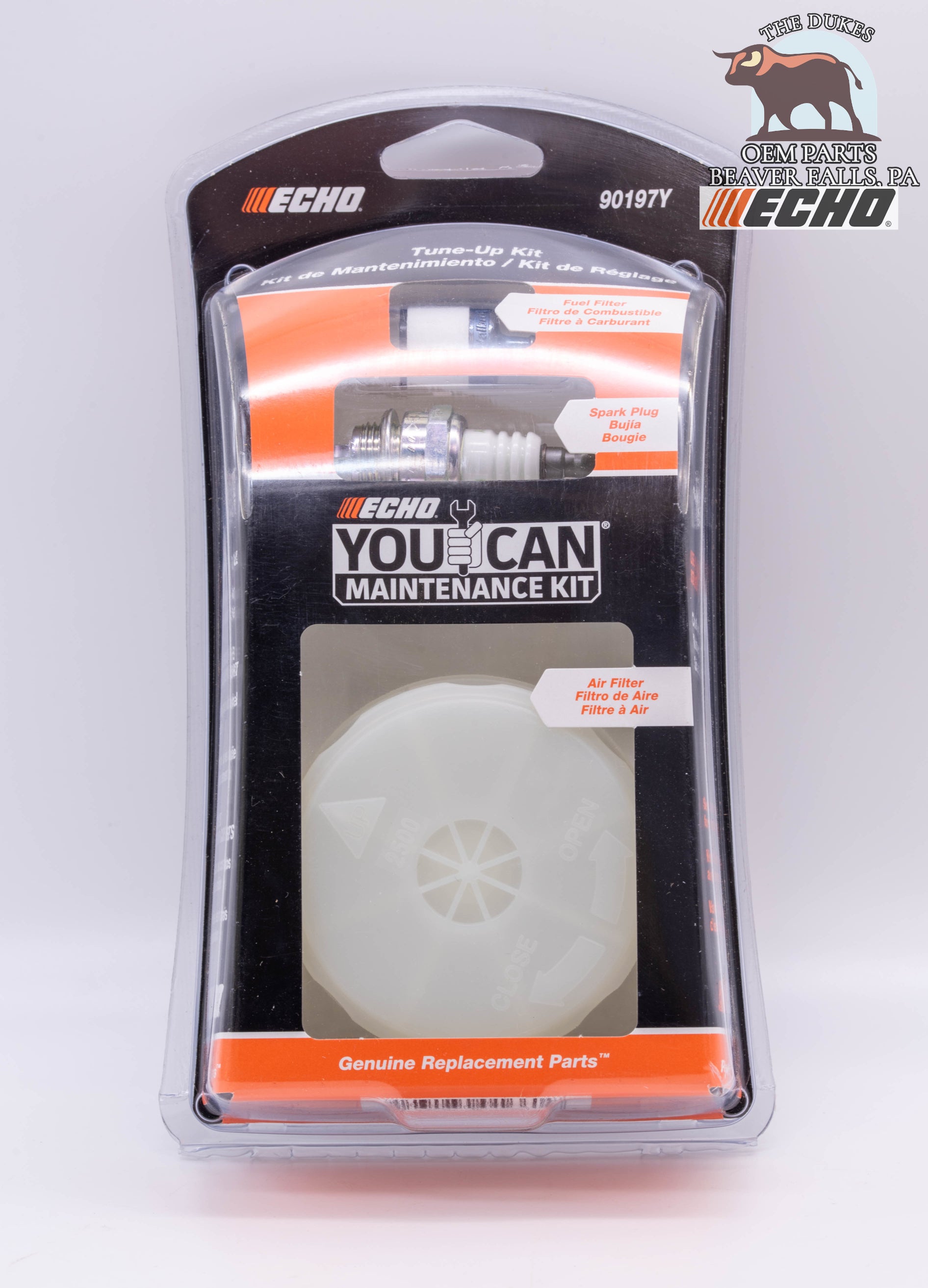 Genuine ECHO Tune-Up Kit – Air Filter, Fuel Filter, Spark Plug – CS-490 CS-4910 901