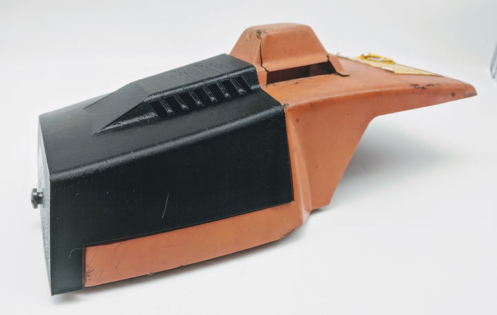 DUKE'S REPLICA AIR FILTER COVER FITS HUSQVARNA 285 298 2100 2101 VERSION 2.0 BLACK - www.SawSalvage.co Traverse Creek Inc.