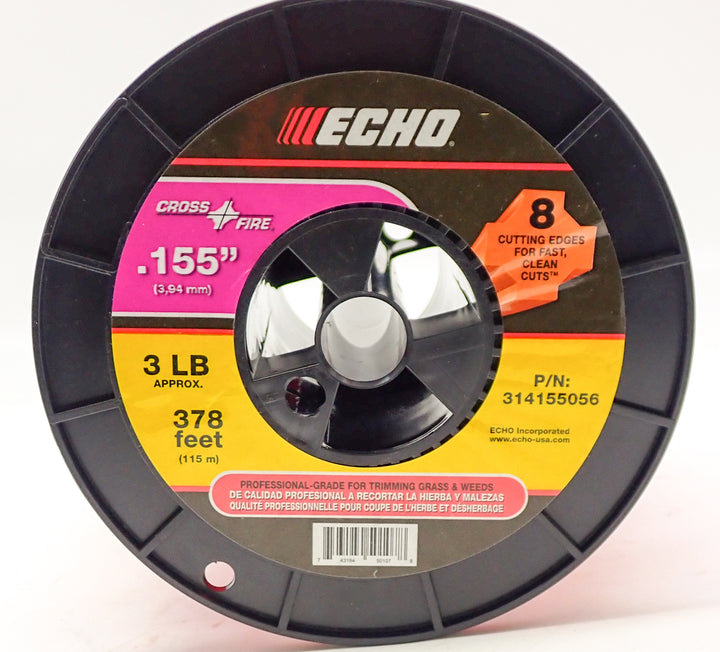 GENUINE ECHO CROSSFIRE TRIMMER LINE .155 3LB SPOOL  314155056