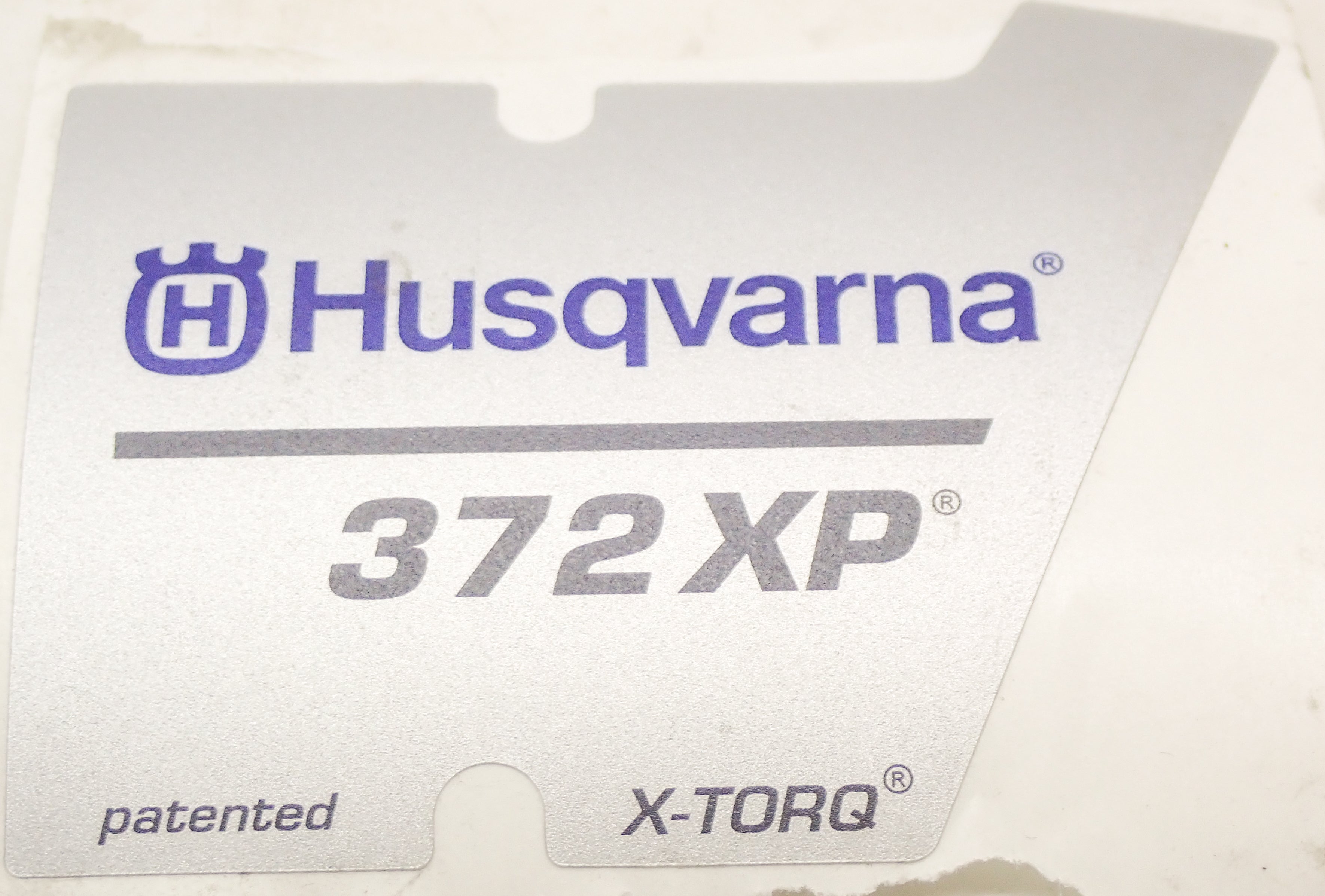 GENUINE STARTER DECAL FITS HUSQVARNA 372XP X-TORQ 537230212 - Saw