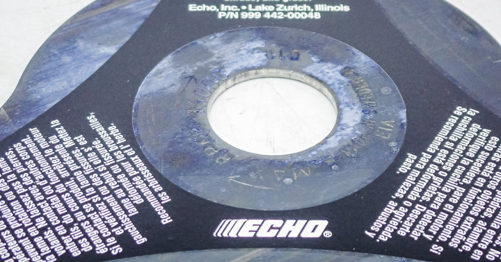 GENUINE ECHO 3-TOOTH 10" GRASS BLADE 25MM ARBOR 99944200048