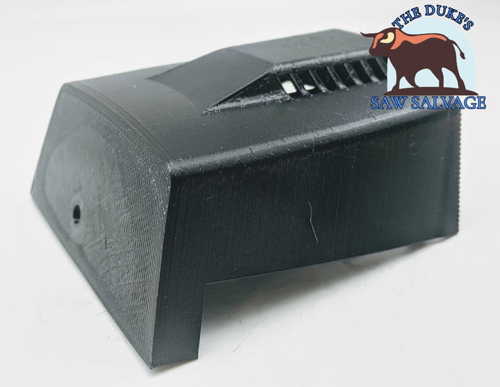 DUKE'S REPLICA AIR FILTER COVER FITS HUSQVARNA 285 298 2100 2101 VERSION 2.0 BLACK - www.SawSalvage.co Traverse Creek Inc.