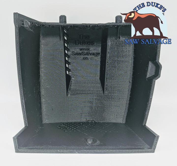 DUKE'S REPLICA AIR FILTER COVER FITS HUSQVARNA 285 298 2100 2101 VERSION 2.0 BLACK - www.SawSalvage.co Traverse Creek Inc.
