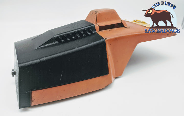 DUKE'S REPLICA AIR FILTER COVER FITS HUSQVARNA 285 298 2100 2101 VERSION 2.0 BLACK - www.SawSalvage.co Traverse Creek Inc.