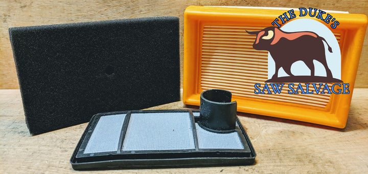THE DUKE'S AIR FILTER KIT FITS STIHL TS400 3 PIECE  4223 140 1800 4223 141 0600