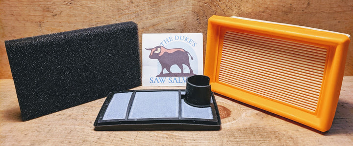 THE DUKE'S AIR FILTER KIT FITS STIHL TS400 3 PIECE  4223 140 1800 4223 141 0600