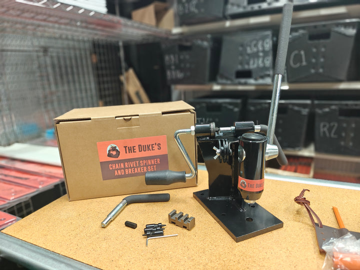 DUKE'S CHAINSAW CHAIN RIVET SPINNER AND BREAKER COMBINATION