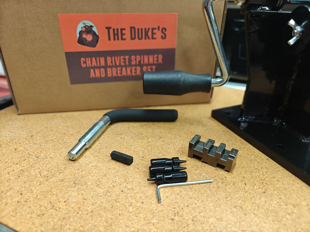 DUKE'S CHAINSAW CHAIN RIVET SPINNER AND BREAKER COMBINATION