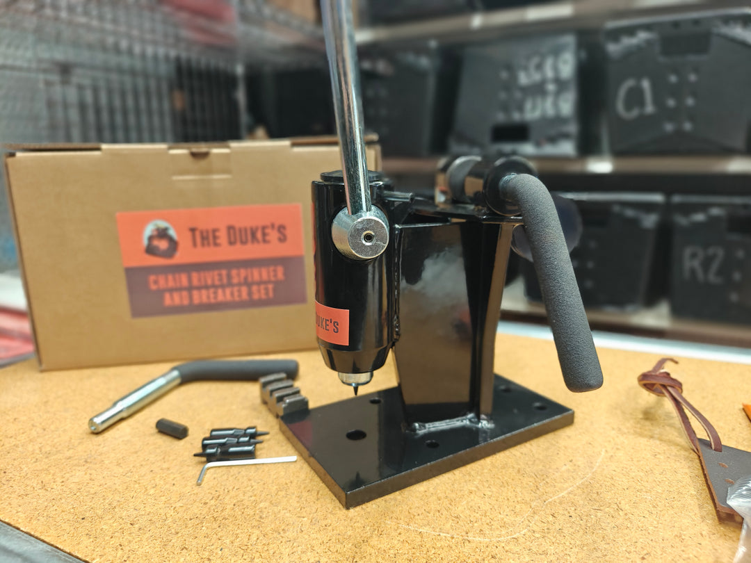 DUKE'S CHAINSAW CHAIN RIVET SPINNER AND BREAKER COMBINATION