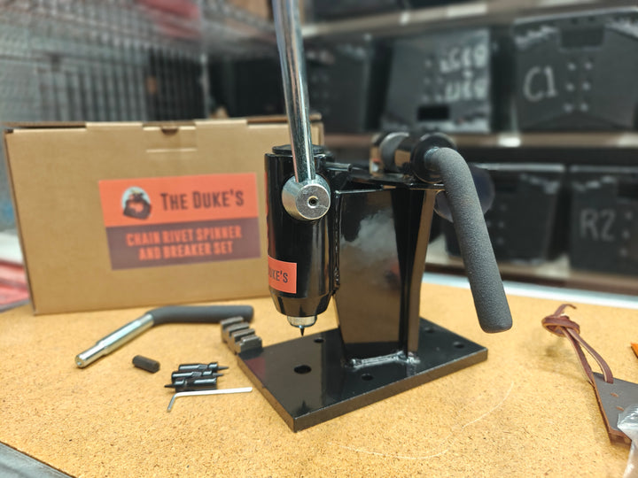 DUKE'S CHAINSAW CHAIN RIVET SPINNER AND BREAKER COMBINATION
