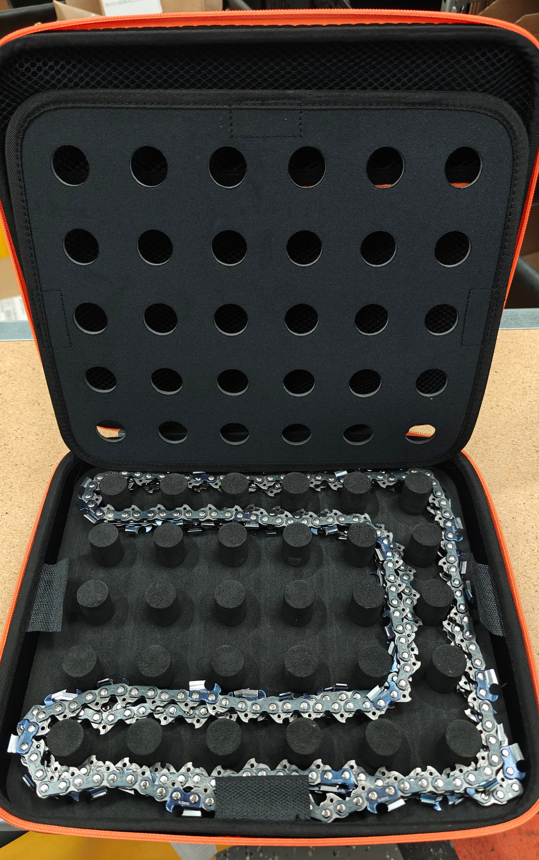 THE DUKE'S CUSTOM CHAINSAW CHAIN CASE ORGANIZER AND TOOL CASE