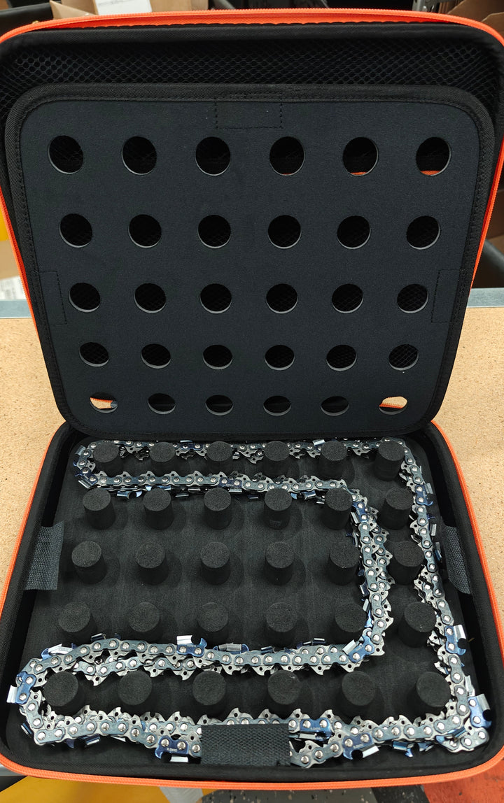 THE DUKE'S CUSTOM CHAINSAW CHAIN CASE ORGANIZER AND TOOL CASE