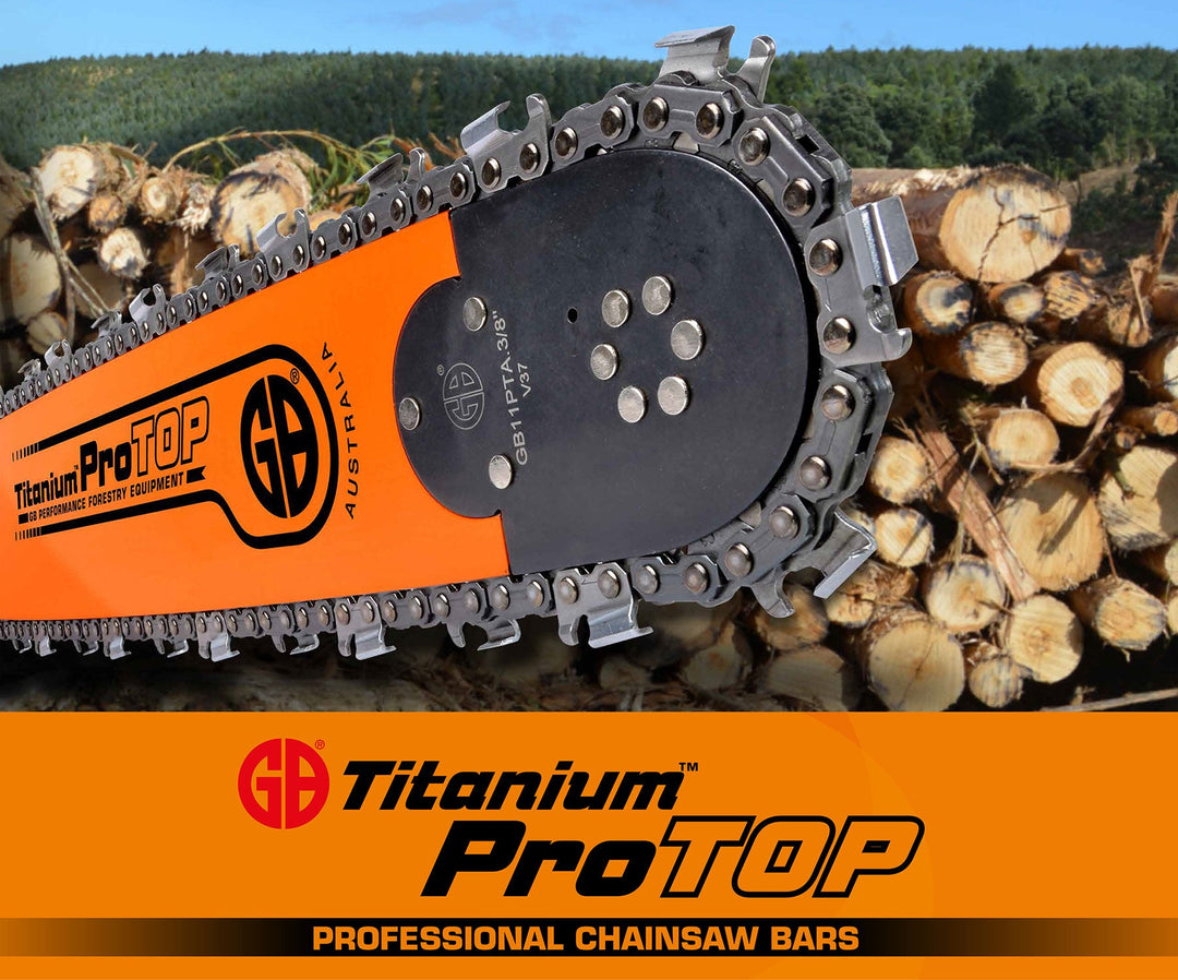 GB TITANIUM PROTOP CHAINSAW BAR FITS HUSQVARNA LARGE MOUNT 42" 3/8 .063 135DL