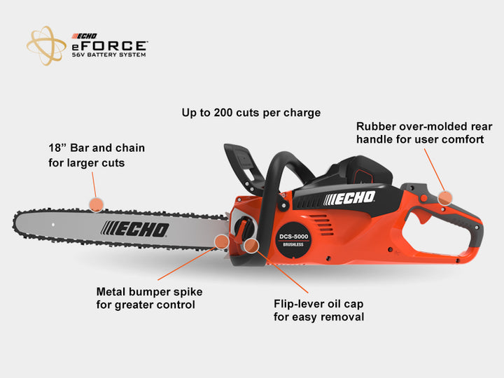 ECHO DCS-5000EFORCE BATTERY CHAINSAW