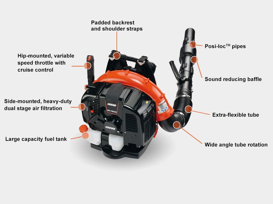 ECHO PB-760LN PROFESSIONAL BACKPACK LEAF BLOWER