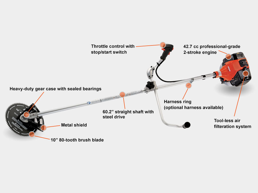 ECHO SRM-410U X-SERIES PROFESSIONAL BRUSHCUTTER