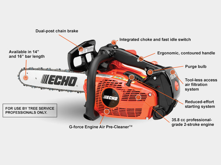 ECHO CS-355T TOP HANDLE PROFESSIONAL CHAINSAW