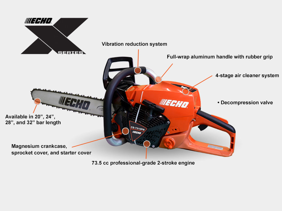 ECHO CS-7310PW X-SERIES PROFESSIONAL CHAINSAW - Saw Salvage