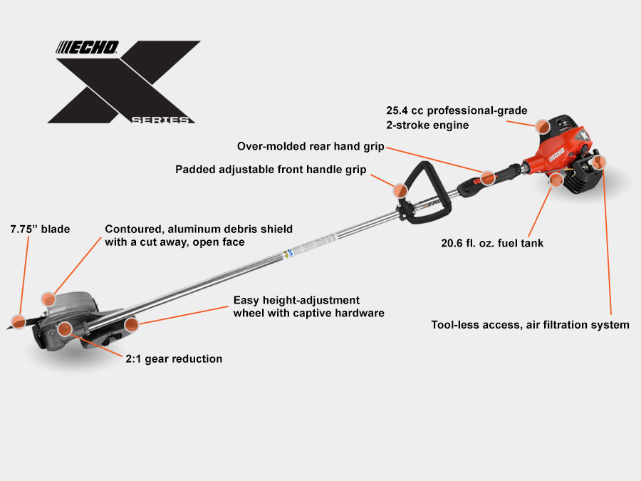 ECHO PE-2620S X-SERIES PROFESSIONAL STRAIGHT SHAFT EDGER