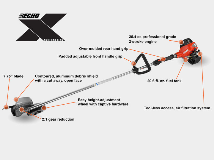 ECHO PE-2620S X-SERIES PROFESSIONAL STRAIGHT SHAFT EDGER