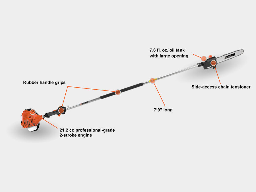 ECHO PPF-225 FIXED SHAFT POWER PRUNER POLE SAW