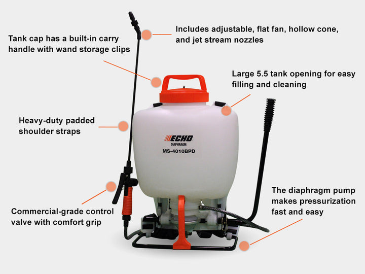 ECHO MS-4010BPD PROFESSIONAL BACKPACK SPRAYER