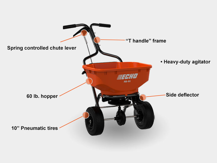 ECHO RB-60 60LB BROADCAST SPREADER