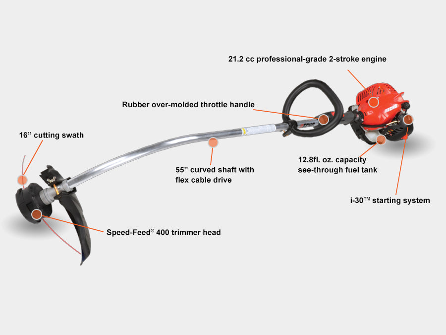 ECHO GT-225L CURVED SHAFT STRING TRIMMER