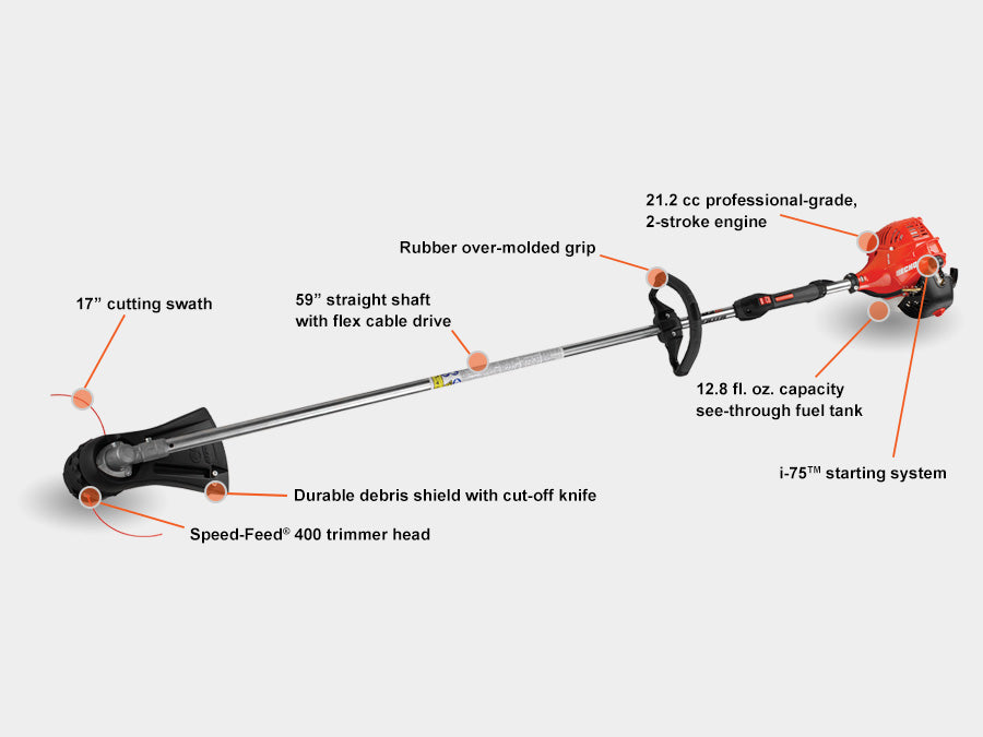 ECHO SRM-225i STRAIGHT SHAFT STRING TRIMMER