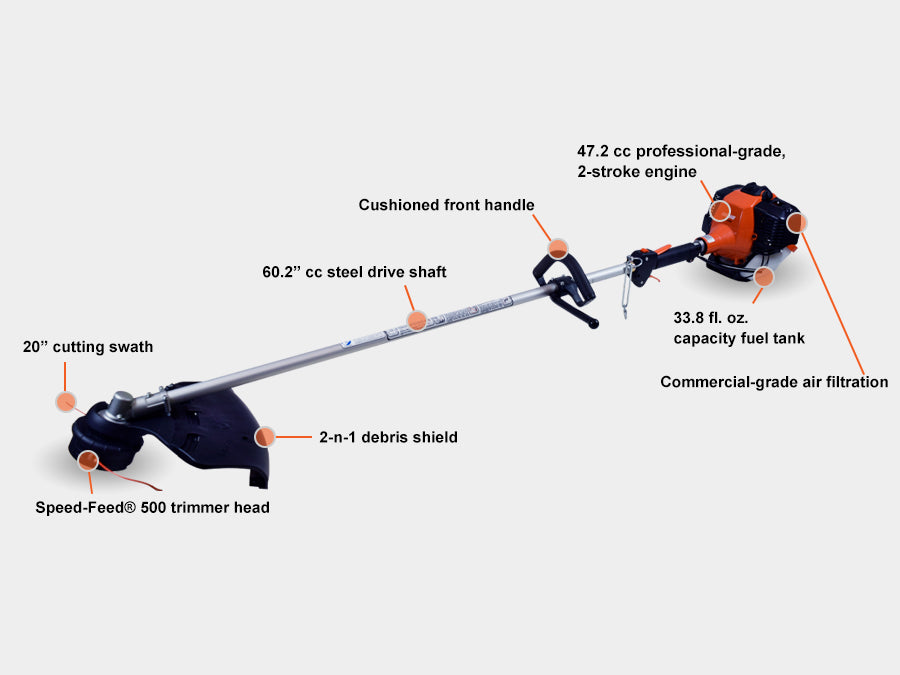 ECHO SRM-410X X-SERIES PROFESSIONAL STRING TRIMMER / BRUSHCUTTER