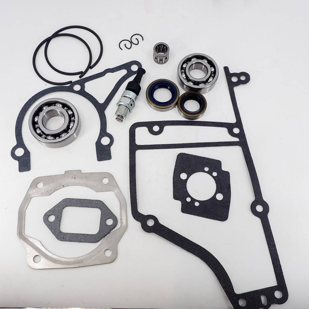 DUKE'S ENGINE REBUILD SET FITS STIHL TS400, CYLINDER, CRANKSHAFT, BEARINGS, BELT