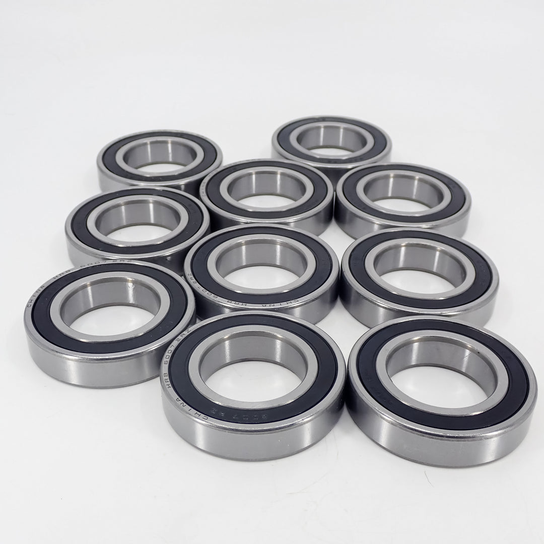 THE DUKE'S DEEP GROOVE RUBBER SEAL BALL BEARING 10-PACK 6007-2RS