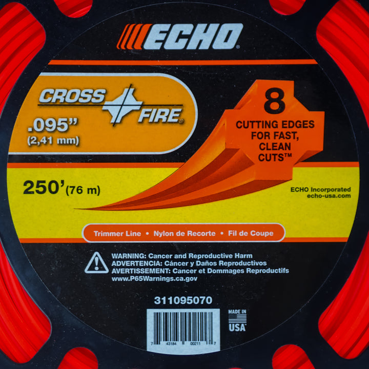 GENUINE OEM ECHO CROSSFIRE TRIMMER LINE .095 1LB PACKAGE