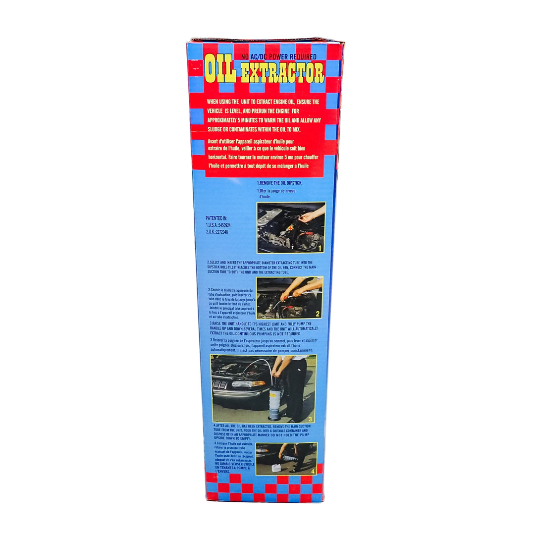 THE DUKE'S OIL AND FUEL EXTRACTOR PUMP FOR SMALL ENGINES 6.5L CAPACITY