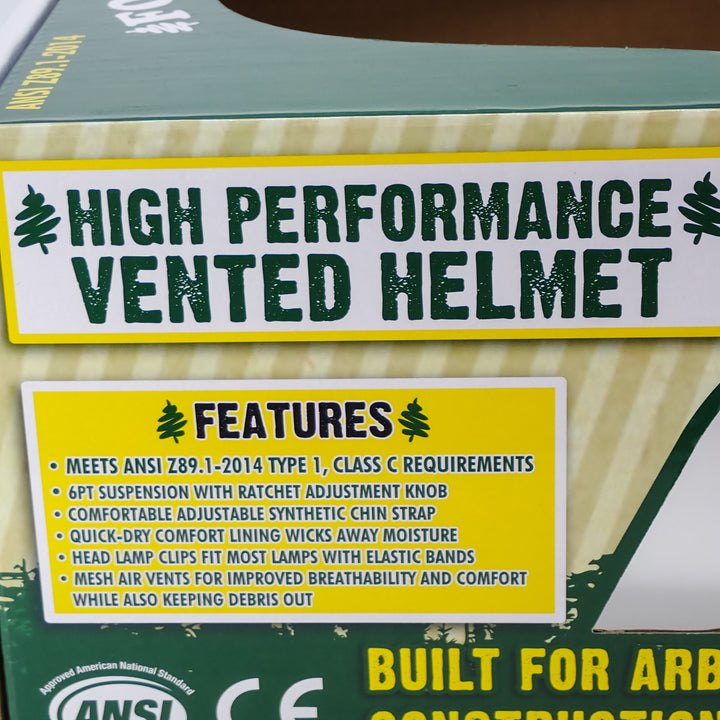 FORESTER HIGH PERFORMANCE VENTED ARBORIST LOGGING HELMET