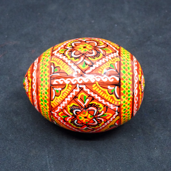 10-PACK WOODEN HANDMADE UKRAINIAN PYSANKY EASTER EGGS MADE IN UKRAINE