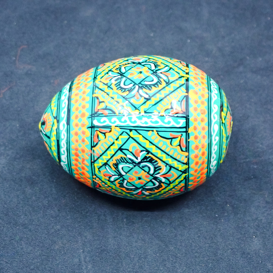 10-PACK WOODEN HANDMADE UKRAINIAN PYSANKY EASTER EGGS MADE IN UKRAINE